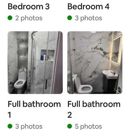 4 Cosy Bedrooms Near Airport & 7people